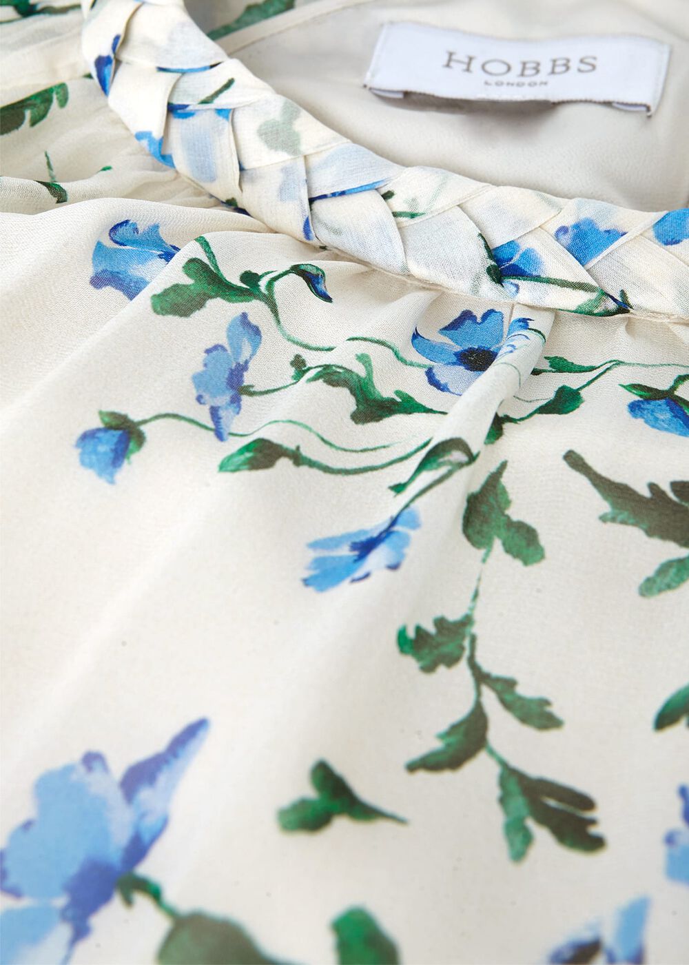 Renee Silk Floral Dress, Cream Multi, hi-res