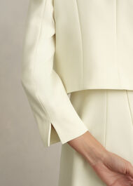 Eliana Seam Detail Jacket, Pale Yellow, hi-res