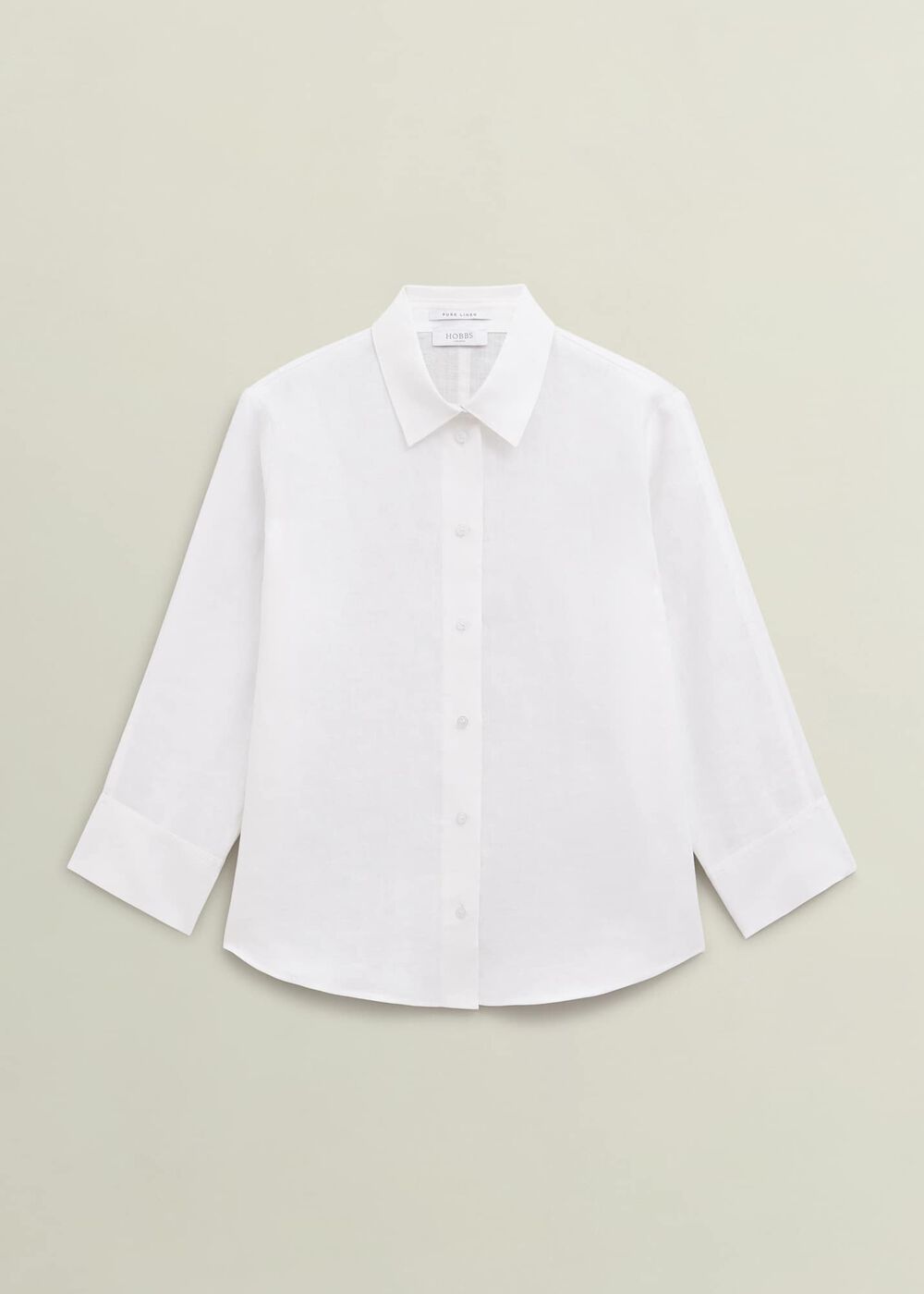 Vita Linen Shirt, White, hi-res