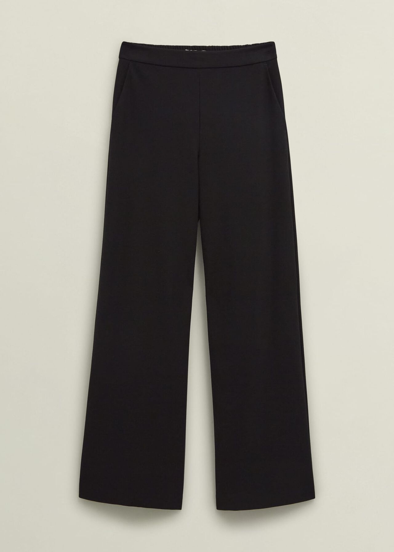 Kathy Ponte Trousers, Black, hi-res