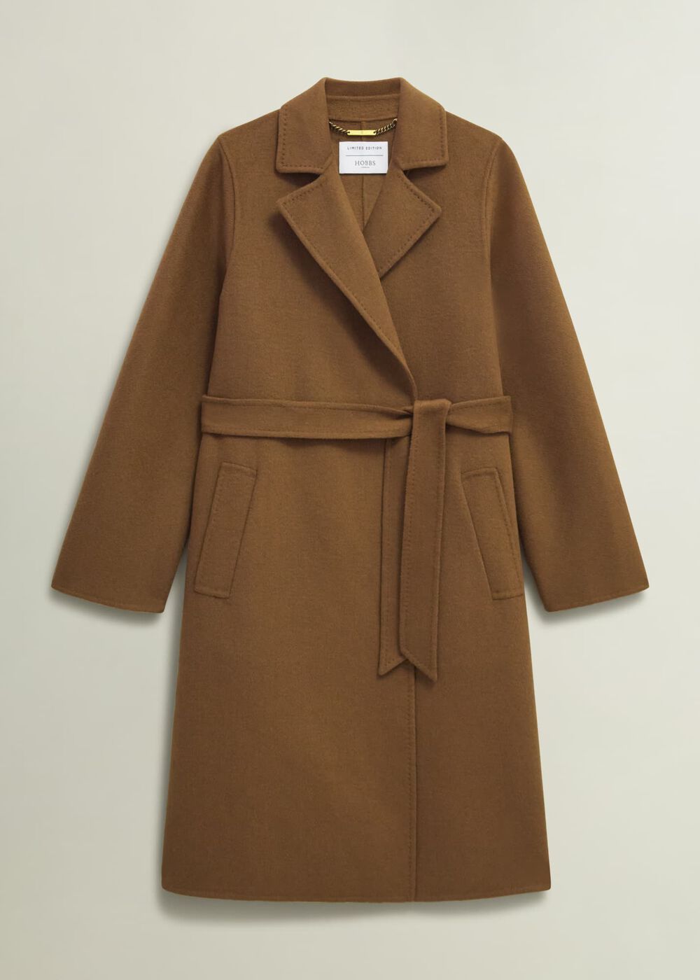 Lytham Wrap Coat With wool, Vicuna, hi-res