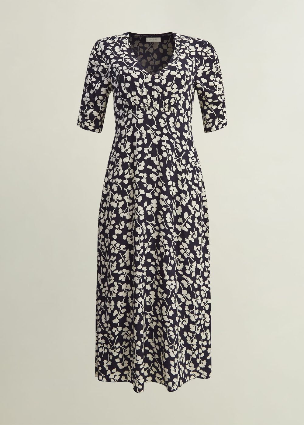 Petite Bonnie Dress, Navy Cream, hi-res