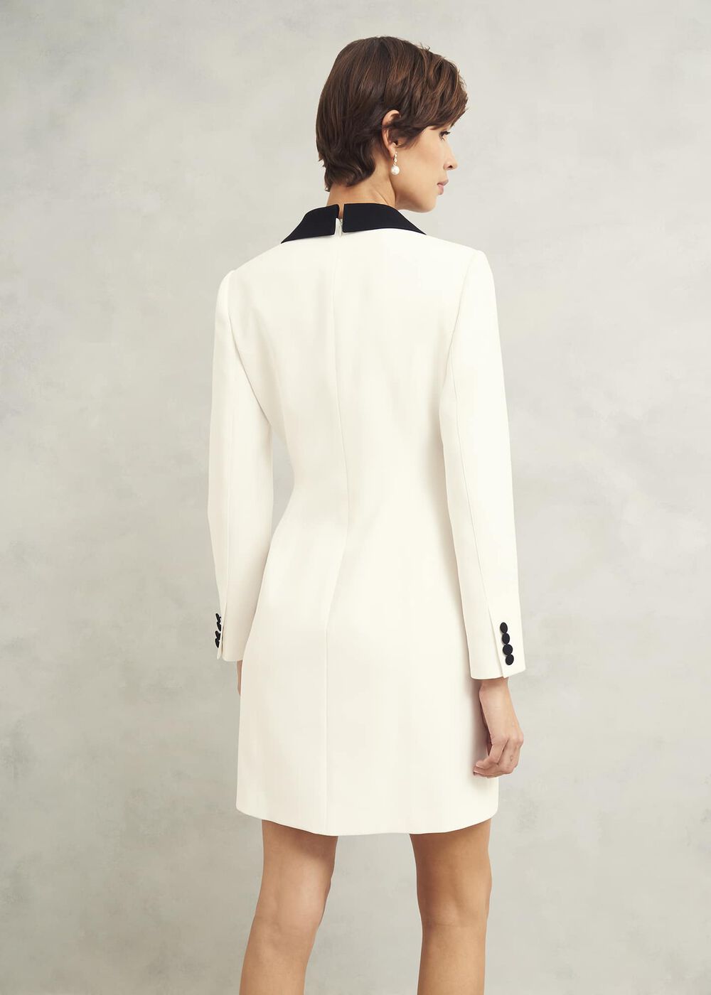 Exbury Dress, Ivory Black, hi-res