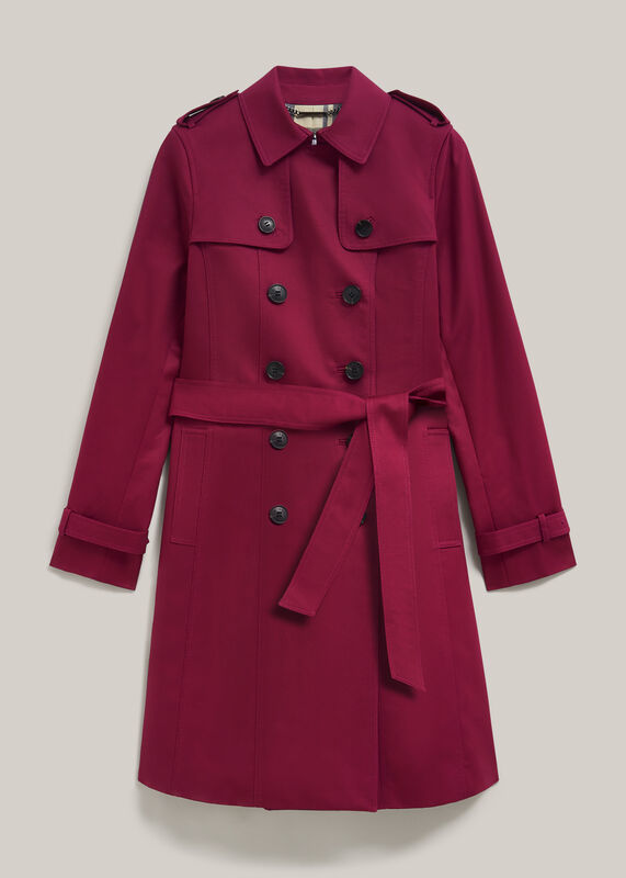 Petite Skylar Shower Resistant Trench Coat