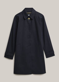 Vivienne Shower Resistant Trench Coat, Navy, hi-res