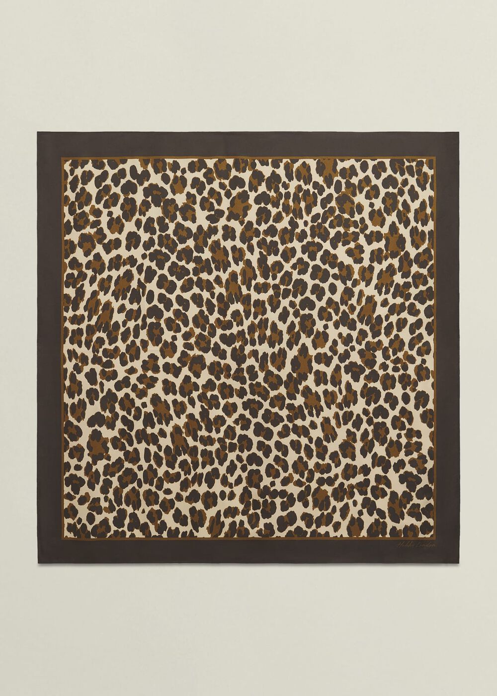 Bria Silk Leopard Scarf, Brown Multi, hi-res