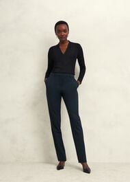 Mel Woven Front Top, Black, hi-res
