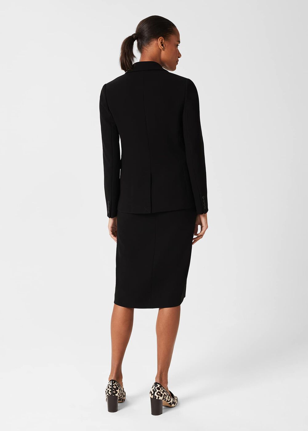 Petite Alva Long Jkt, Black, hi-res