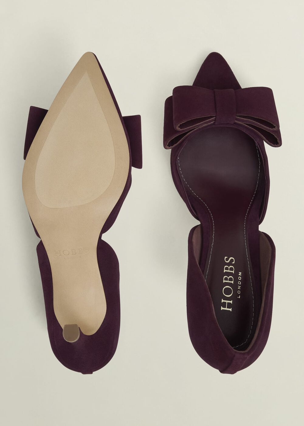 Elva Bow Pumps, Onyx Red, hi-res