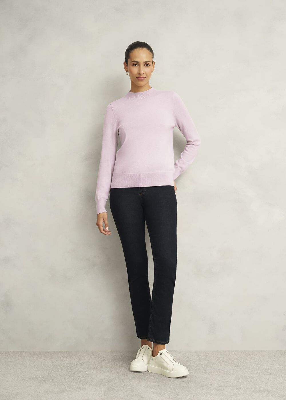 Indah Sweater With Cashmere, Dusted Pink, hi-res