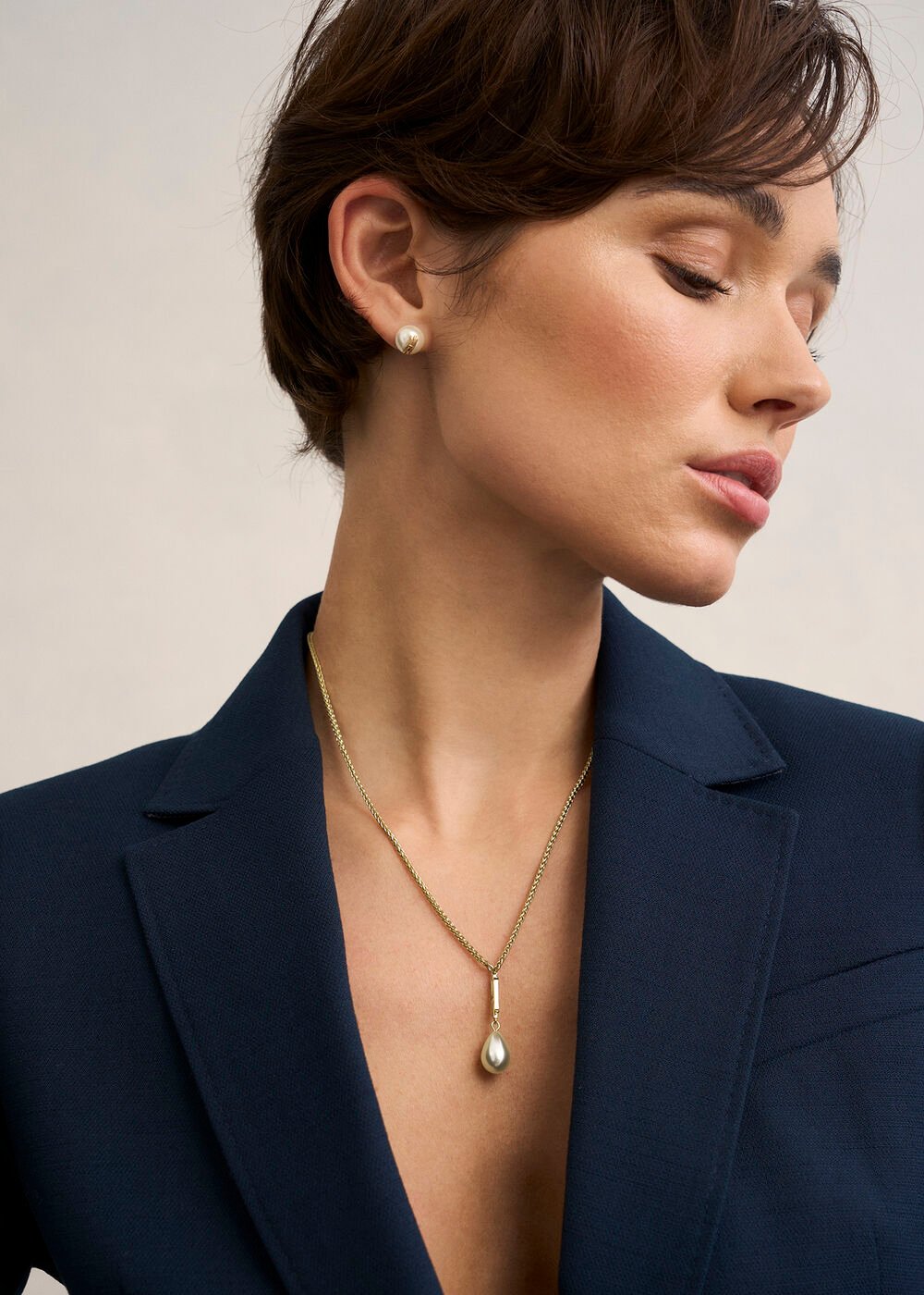 Bette Pendant Necklace, Gold, hi-res