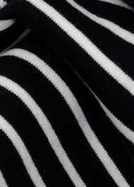 Karissa Cotton Striped Sweater, Black Ivory, hi-res