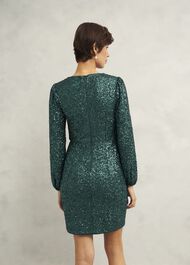 Cianna Sequin Dress, Evergreen, hi-res
