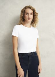 Pixie Cotton T-Shirt, White, hi-res