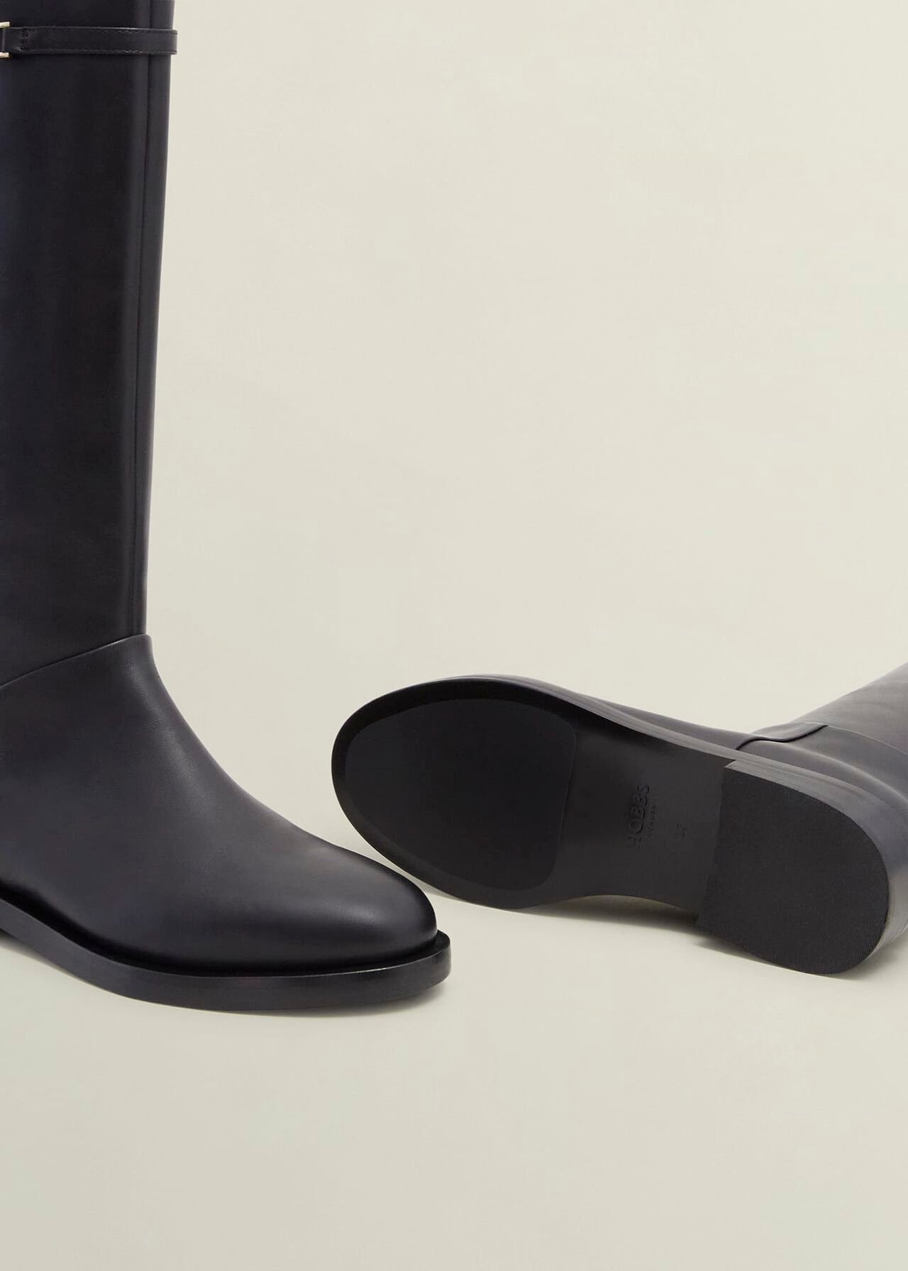 Uma Knee Boots, Black, hi-res