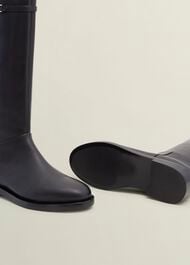 Uma Knee Boots, Black, hi-res