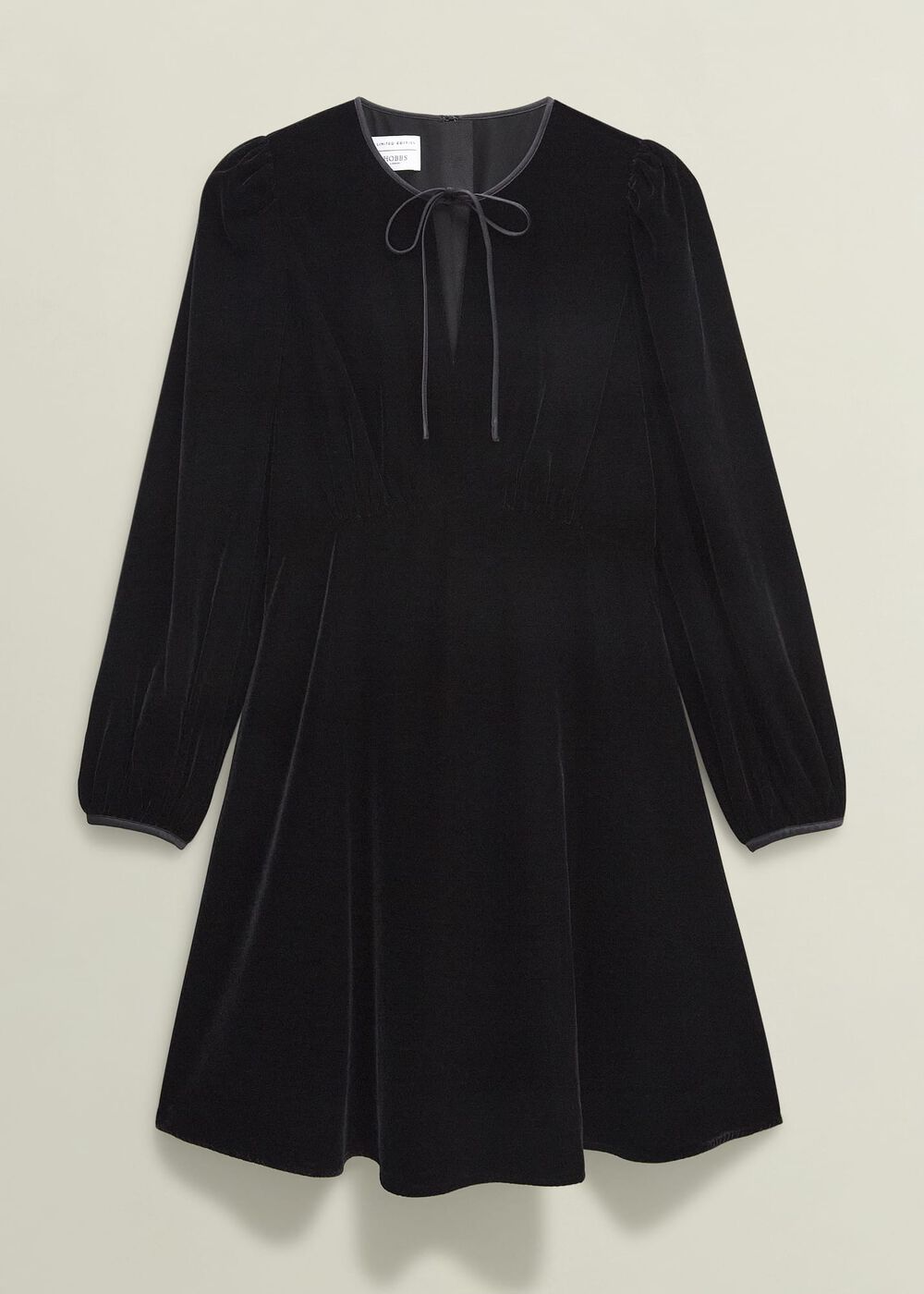 Osterly Velvet Dress, Black, hi-res