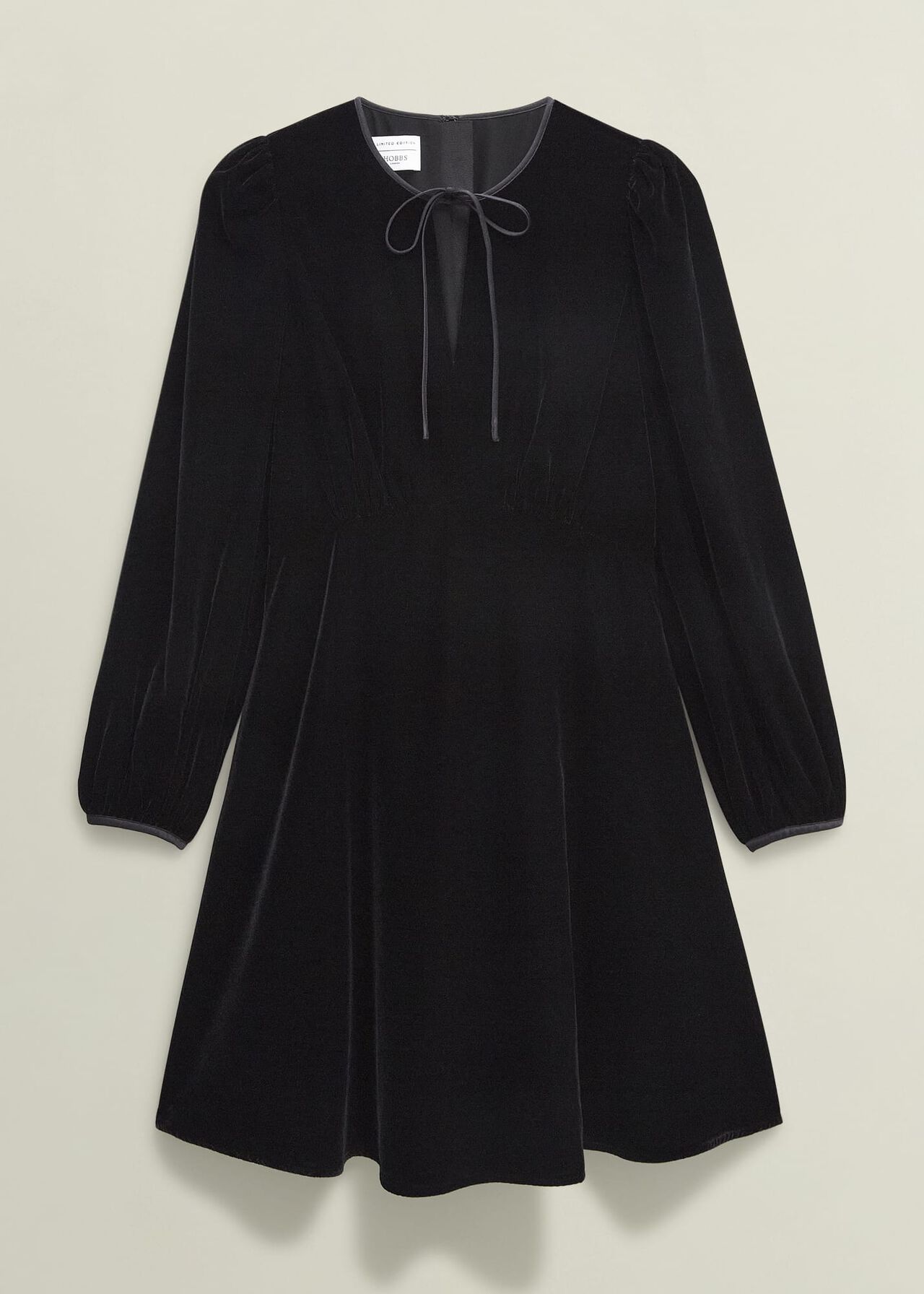Osterly Velvet Dress, Black, hi-res