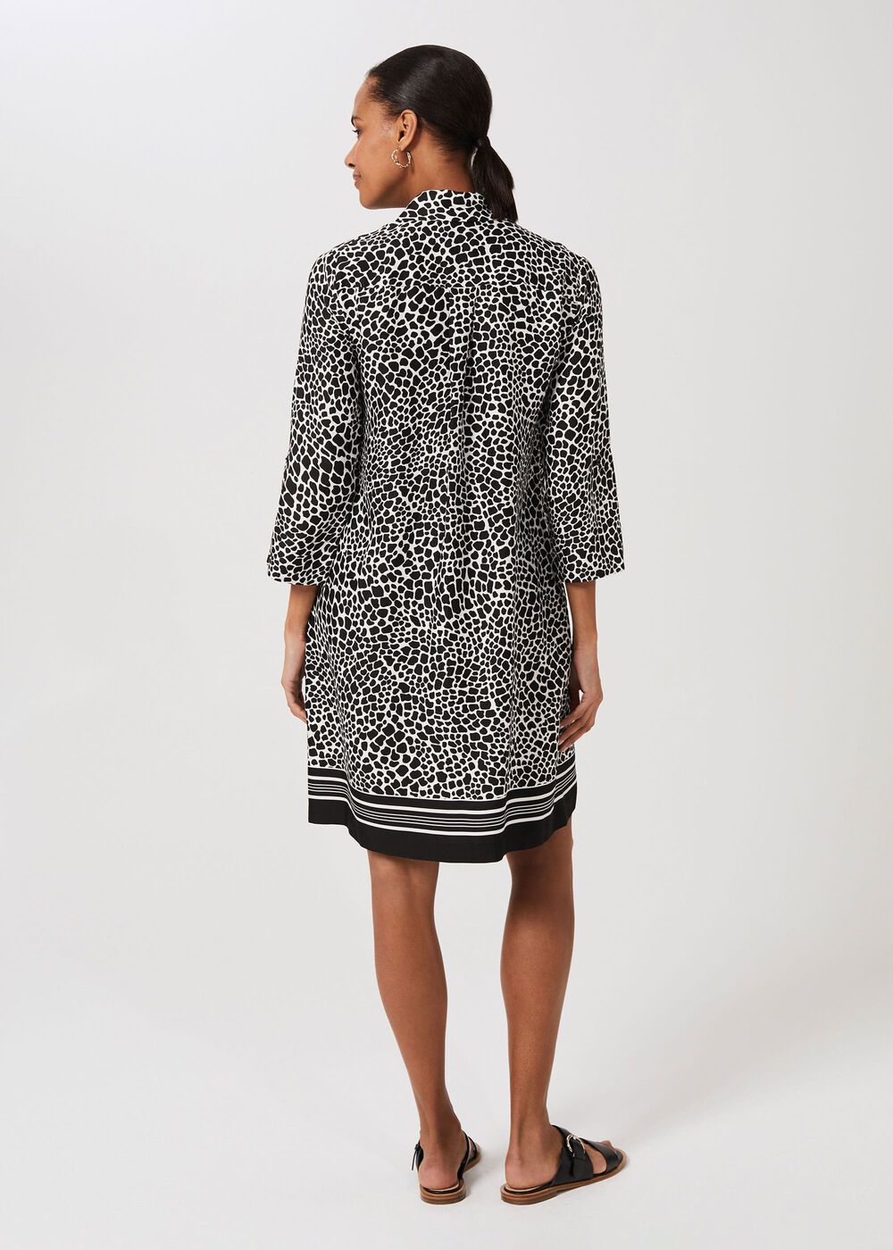 Marci Tunic Dress, Black Ivory, hi-res