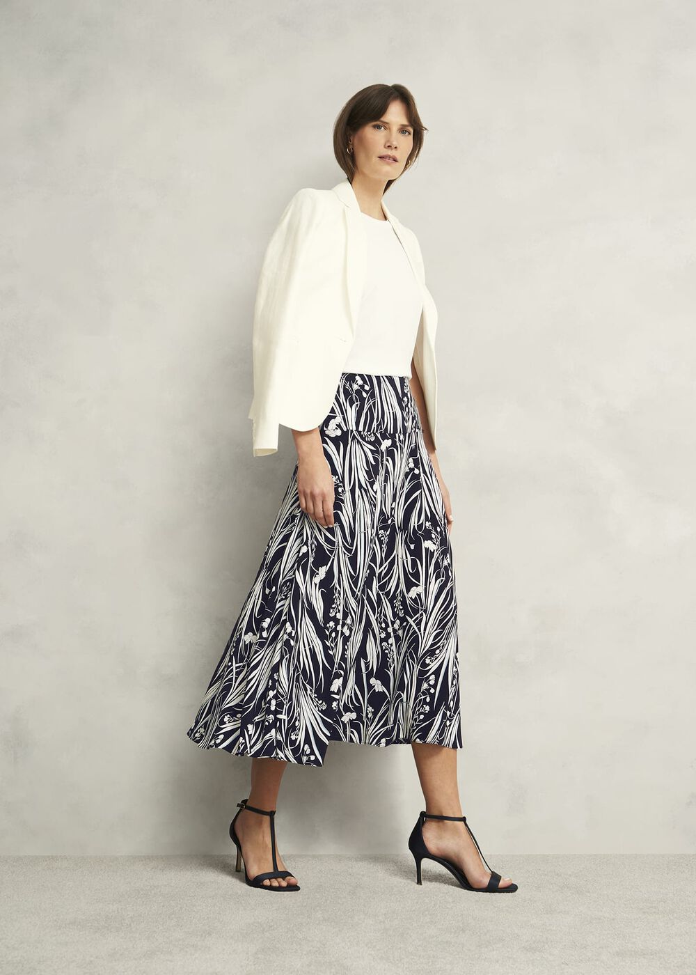 Noemi Skirt, Navy Ivory, hi-res