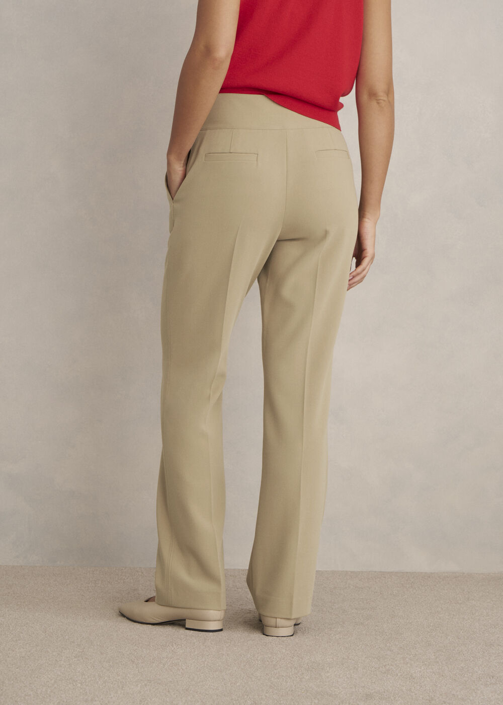 Leila Straight Leg Pants, Fawn Beige, hi-res