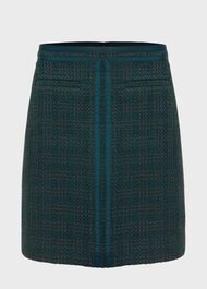 Estella Tweed Skirt, Deep Pine Green, hi-res