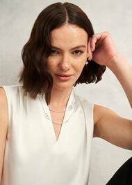 Bette Long  Silver Plated Necklace, Silver, hi-res