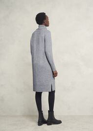 Nessa Knitted Dress With Alpaca, Mid Grey Marl, hi-res