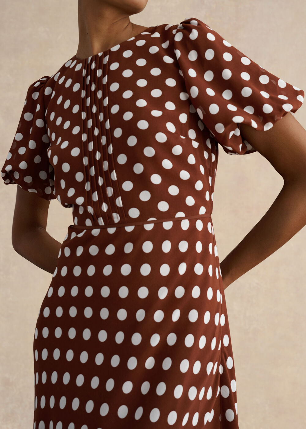 Dorothy Dress, Brown Ivory, hi-res