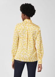 Beatrice Tie Neck Blouse, Ivory Yellow, hi-res