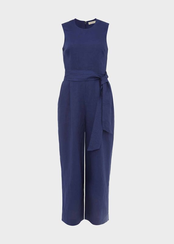 Gabbie Linen Cropped Jumpsuit