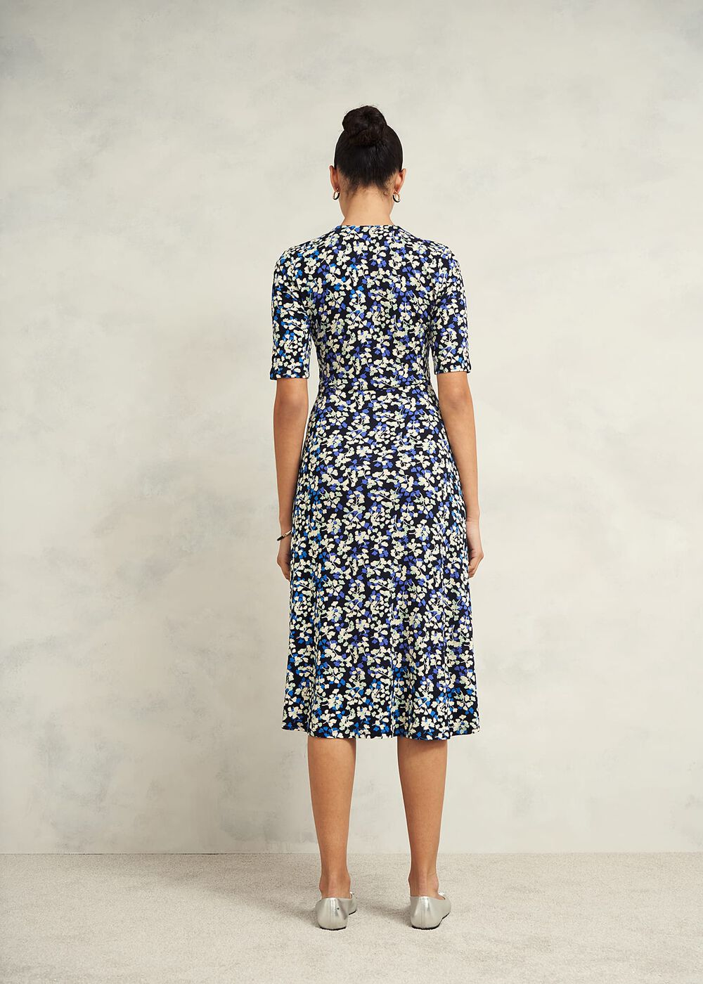 Petite Frankie Jersey Dress, Navy Multi, hi-res