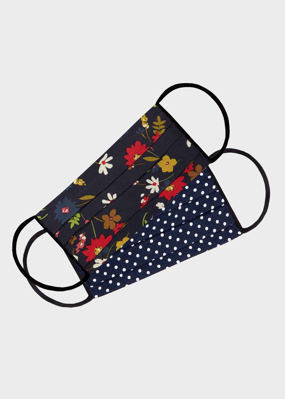Pack Of Two Reusable Face Masks Non-Medical, Navy Multi, hi-res