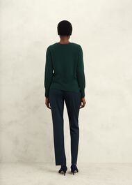 Larina Cashmere Sweater, Hawthorn Green, hi-res