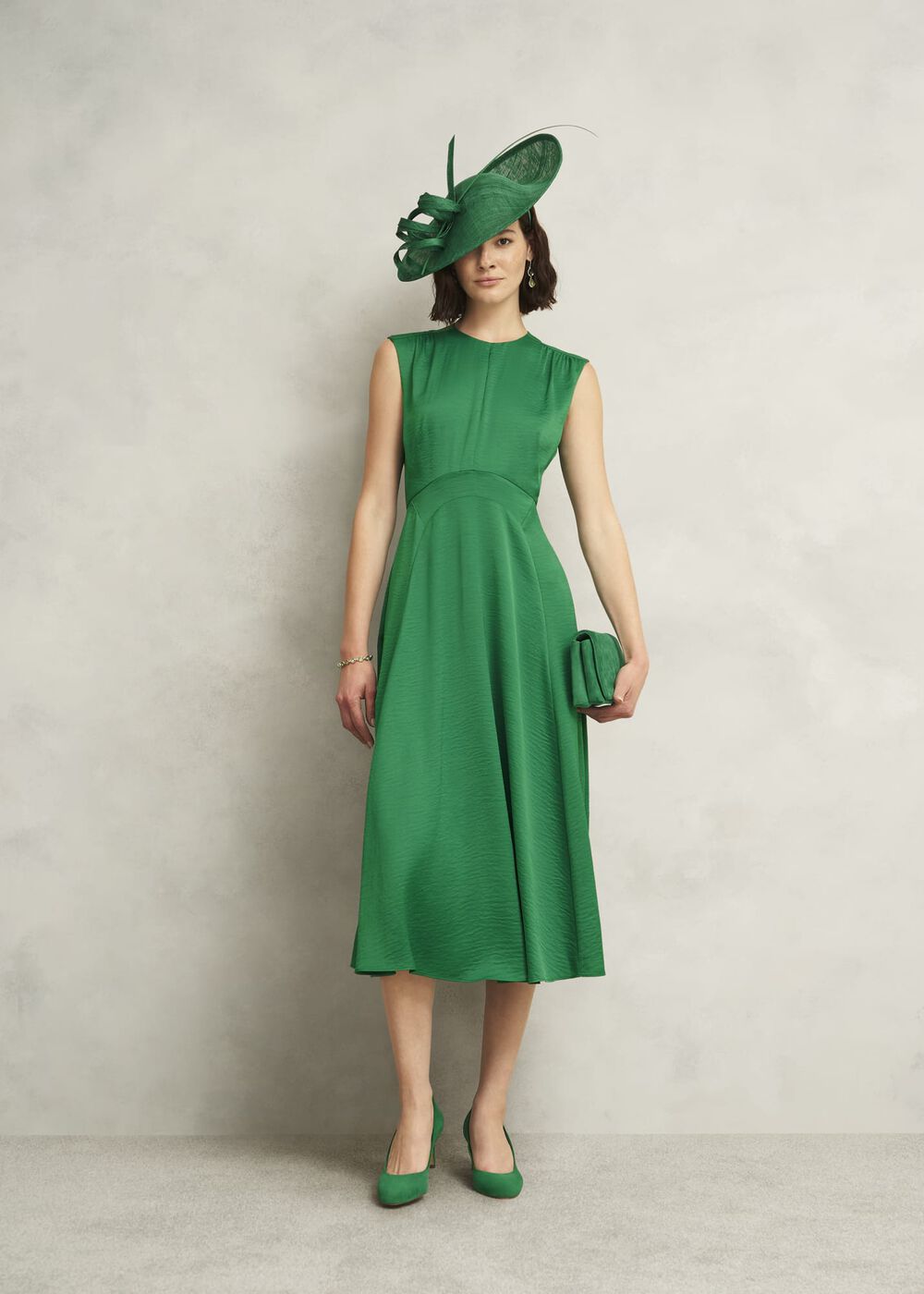 Melanie Fascinator, Amethyst Green, hi-res
