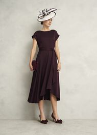 Chloe Fascinator, Buttercream Red, hi-res