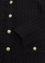 Sairey Knitted Jacket, Black, hi-res