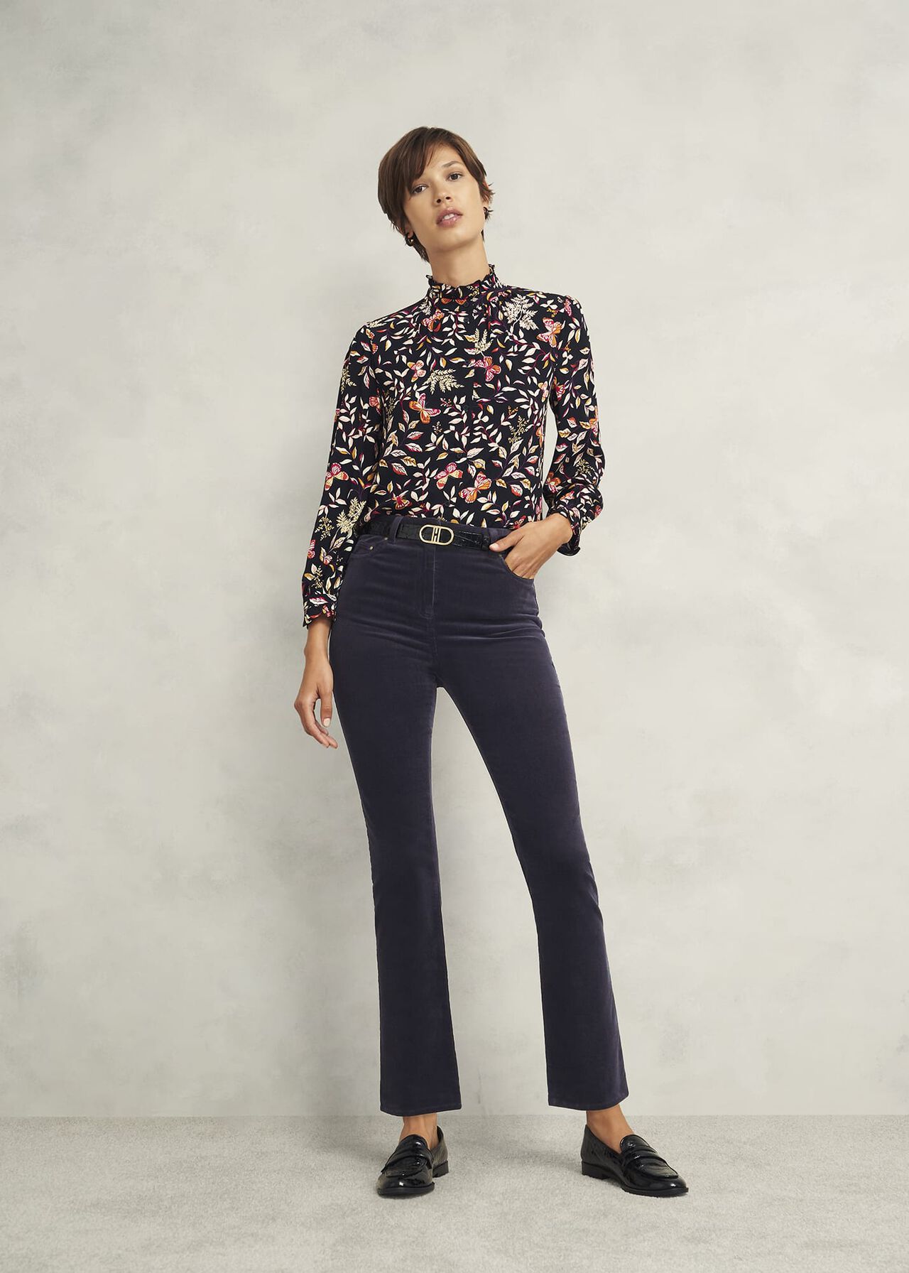Hampstead Cord Pants, Navy, hi-res