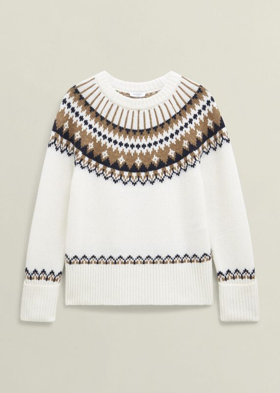Anya Fairisle Chunky Crew Sweater