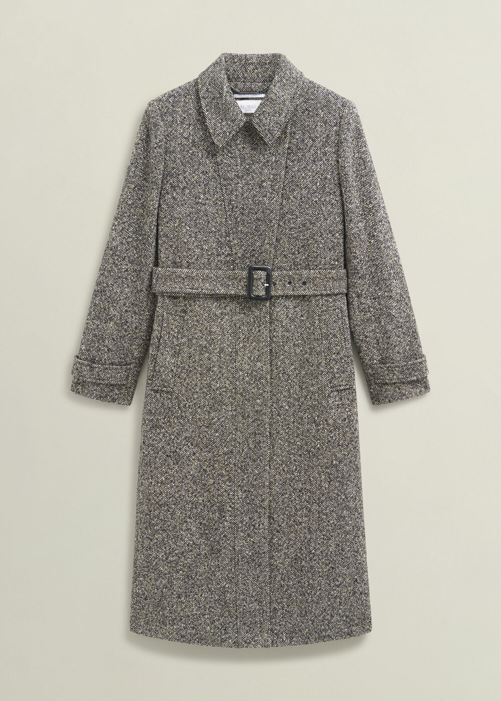 Petite Wendy Wool Blend Coat, Black Ivory, hi-res
