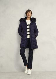 Petite Alis Puffer, Navy, hi-res