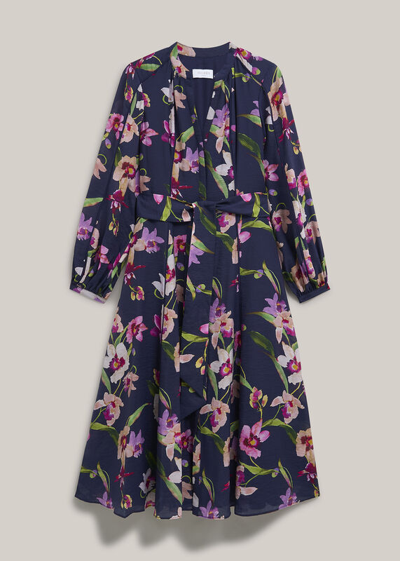 Petite Pippa Floral Waist Tie Dress
