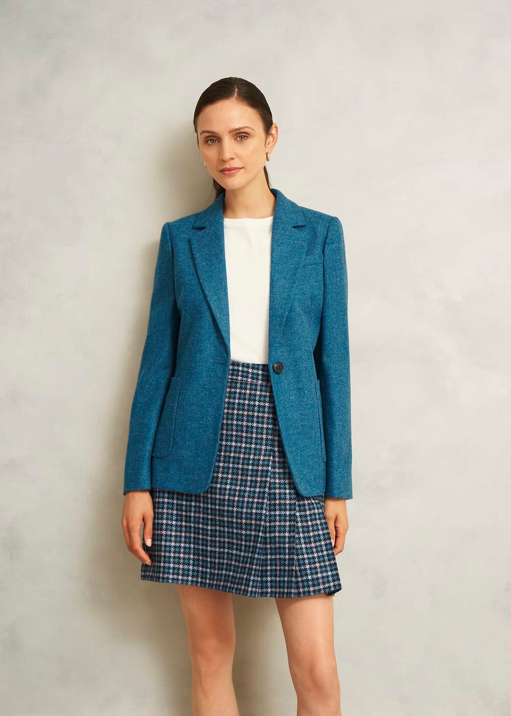 Lilla Wool Jacket, Blue, hi-res