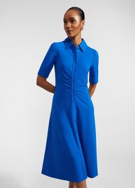 Paisley Ponte Dress, Atlantic Blue, hi-res