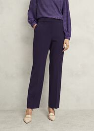 Fenella Straight Pants, Grape Purple, hi-res