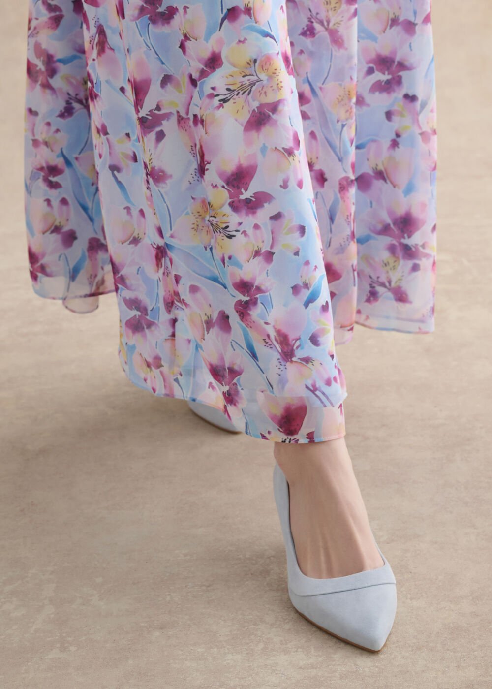 Faye Suede Courts, Pale Blue, hi-res