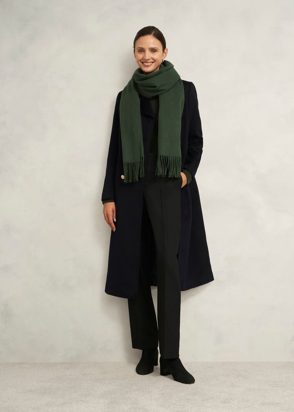 Emery Scarf, Dark Green, hi-res
