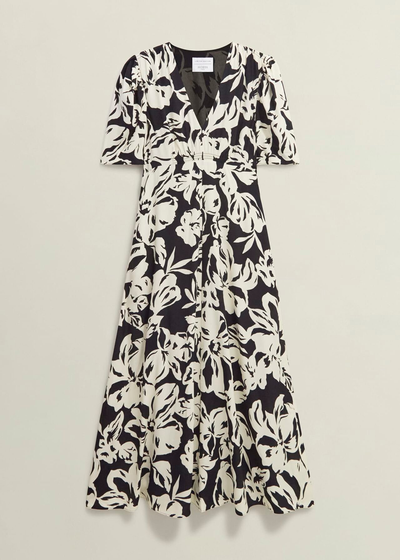 Chiltern Dress, Black Cream, hi-res