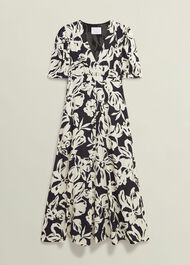 Chiltern Dress, Black Cream, hi-res
