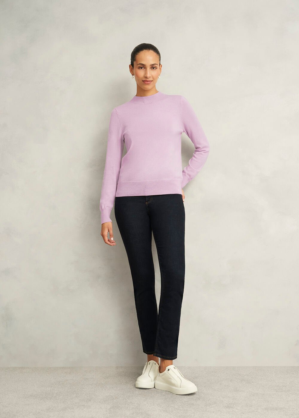 Indah Jumper With Cashmere, Dusted Pink, hi-res